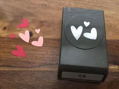 Sale Stampin Up 3 Love Heart Valentines Multi Hearts Craft Card Punch Lockable • £19.99