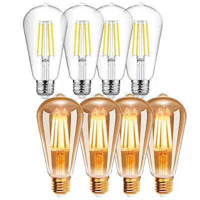 £12.59 • Buy E27 Vintage Filament LED Edison Light Bulb Lamp Decorative Lightbulb Radio Valve