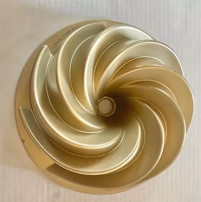 $28 • Buy NORDIC WARE 6 Cup Heritage Gold Slant Aluminum Bundt Pan USA