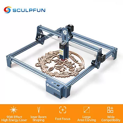 SCULPFUN S9 5.5W Laser Engraving Cutting Machine Beam Shaping Technology Q1F5 • $239.99