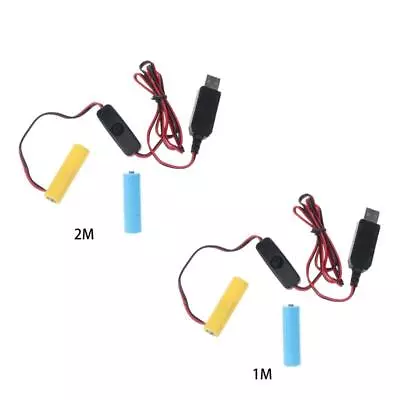 3V USB Power Converter Battery Eliminator Replace 2 AA Battery For LED Light • $5.06