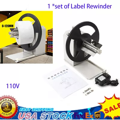 Automatic Label Tags Rewinder 1-10 Inches/s Adjustable Rewinding Machine Speed • $100.01