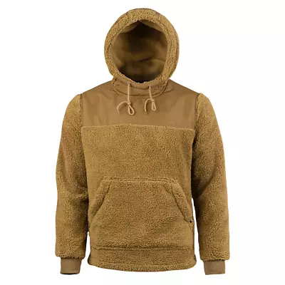 Jack Pyke Sherpa Deep Pile Fleece Hoodie Gen 2 - Camel • £29.99