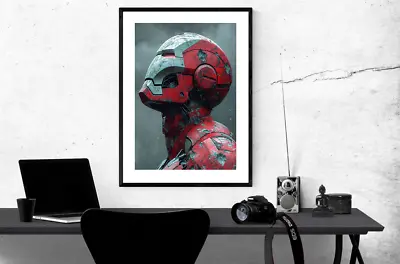 A4 Ai Iron Man Ultra Art Music Film  retro Poster  culture Print • £6.19