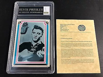 Elvis Presley Authentic Hair Memorabilia With 1978 Trading Card #60 Certified! • $59.95