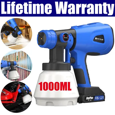 Paint-Sprayer-Spray Gun Airless Wagner Battery 1000W Home/Outdoor Wall Fence Car • £38.03