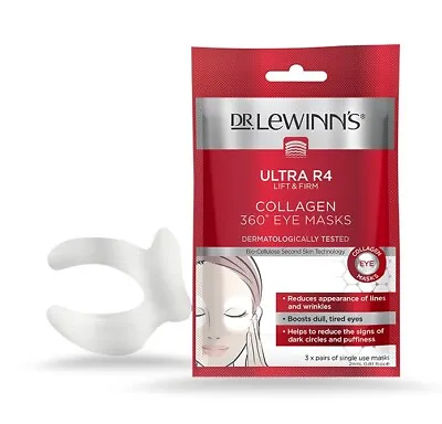 £6.59 • Buy Dr Lewinn's Ultra R4 Collagen Eye Masks 3PC Highly Potent Collagen