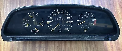 OEM Mercedes W126  500 SEL SEC Instrument Cluster Speedometer A1265422157 Km/h • $499