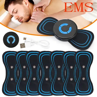 Portable Mini Electric Neck Back Massager Cervical Massage Patch Stimulator • $18.99