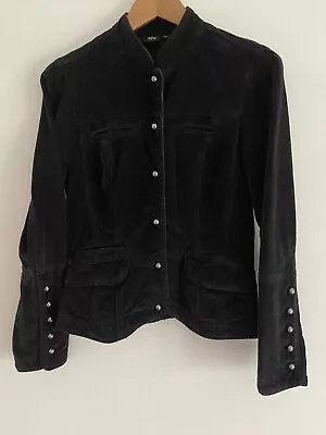 Cotton Velvet  Short Jacket Black Size 10  Jasper Conran • £8.50