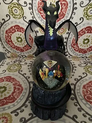 Disney Villains Snow Globe With Maleficent Dragon • $135