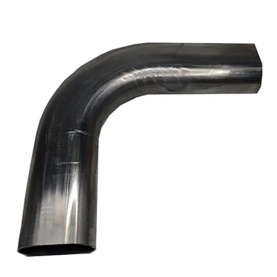 3  Oval Exhaust Tubing Horizontal 90^ Bend 4.50 Inch Bend Radius • $50