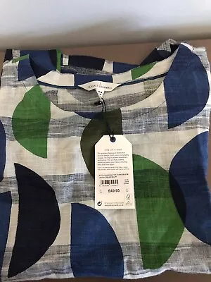 Seasalt South Downs Way Top Lanyon Circles Sailor Cotton Size 18 • £23.80