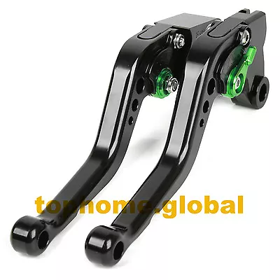 For Kawasaki ZX636/ZX6R/ZX6RR 2005-2006 Short Clutch Brake Levers CNC Black/GN • $20