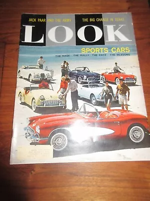 VINTAGE LOOK MAGAZINE AUGUST 4 1959 SPORTS CARS Issue Corvette • $14.99
