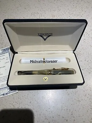 Visconti Fountain Pen Marble Honey Almond 18K  NEW • $295