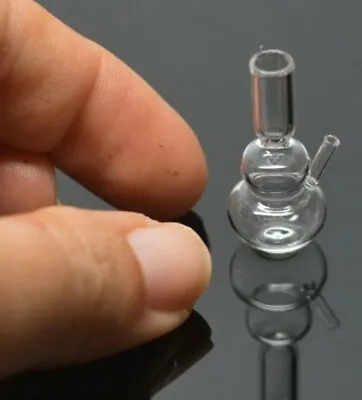 Miniature Dollhouse Accessories Clear Glass Water Pipe Bong 1:12th Scale • $21.80
