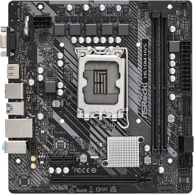 Asrock H510M-HVS R2.0 Intel H510 Micro ATX Motherboard LGA 1200 VGA HDMI MATX • £57.95