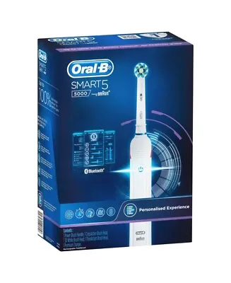$85 • Buy Oral-B Smart 5 5000 Electric Rotating Toothbrush - White