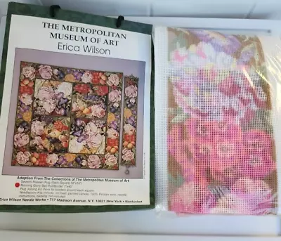 Erica Wilson Morning Glory Bell Pull Metropolitan Museum Art Needlepoint Kit NEW • $80.88