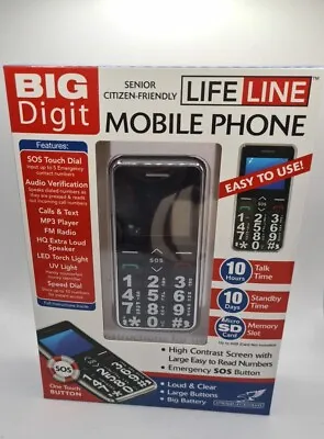 New Boxed Big Digit Mobile Phone Easy To Use Emergency SOS Button Senior Citizen • £21.99