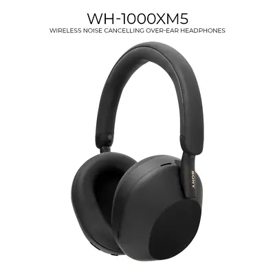 $529 • Buy Sony WH-1000XM5 Premium Over-Ear Noise Cancelling Wireless Headphones Black