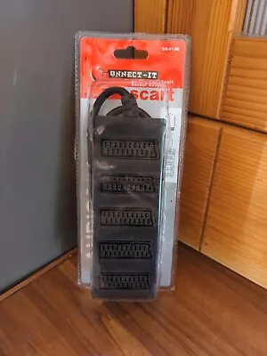 £5.90 • Buy 3 Way Scart Lead Cable Wire Splitter Switch Box Adapter Extension Tv Dvd Video