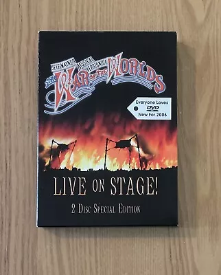 The War Of The Worlds Live On Stage ~ 2 Disc DVD + Booklet + Slipcover • £3.99