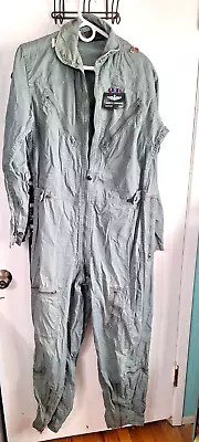 Vietnam Era USAF Air Force Pilot Flight Suit Coveralls 1960s Large Long Berger • $49