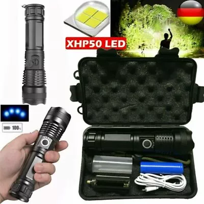 Super-Bright 990000LM LED Tactical Flashlight Torch Rechargeable Zoomable Camp • $18.99