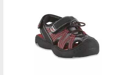 Roebuck & Co Boy’s YB Stevie Blk/red Sport Sandal • £24.13