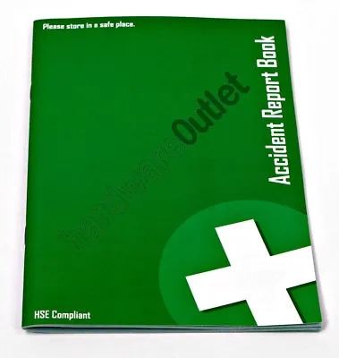 £4.38 • Buy ACCIDENT RECORD BOOK Green HSE FIRST AID Qualicare First Aid Products A5 Size 