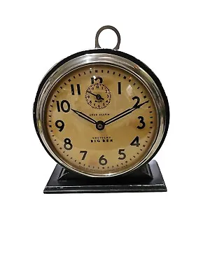 Vintage Westclox Big Ben Loud Alarm Wind Up Clock Black Gun Metal  WORKING!! • $89