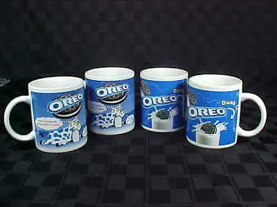 £14.76 • Buy 4 Oreo Cookie Mugs - 2 Cows & 2 Dunk It's!  Vintage