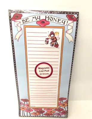Vintage Mary Engelbreit's Magnetic List Pad Be My Honey 2004 • $5.25