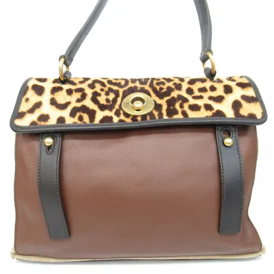 $555.49 • Buy YSL Yves Saint Laurent 295161 MUSE TWO Handbag Brown Leather Ladies
