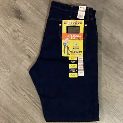 WRANGLER 13mwz RIGID PRO RODEO COWBOY CUT MEN'S COMPETITION JEANS 40X34 NWT • $19.99