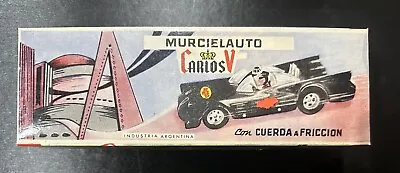 VINTAGE 1970's Argentinian Murcielauto Carlos V Friction BATMOBILE MIB! • $499.99