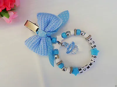 £7.99 • Buy Personalised Stunning Pram Charm In Blue For Baby Boys Ideal Gift