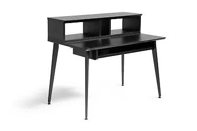 Gator Frameworks Elite Studio Desk; Rack Shelves Sliding Keyboard Tray - Black • $599.99