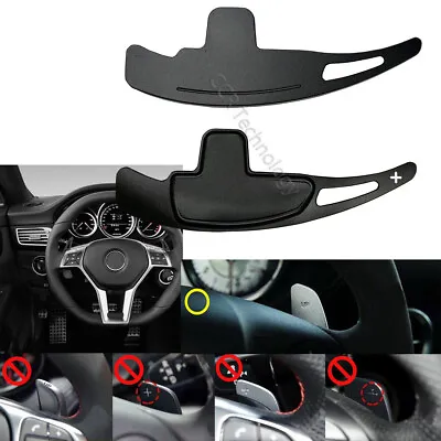 Black Aluminum Steering Wheel Shift Paddle Extension Fits 13-16 R231 SL63 SL65 • $52.70