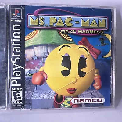 Ms. Pac-man: Maze Madness - Playstation 1 Ps1 Video Game Complete Tested Namco • $15