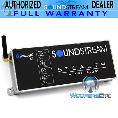 Soundstream St4.1000db Bluetooth Motorcycle Marine 4 Channel Speakers Amplifier  • $149.99