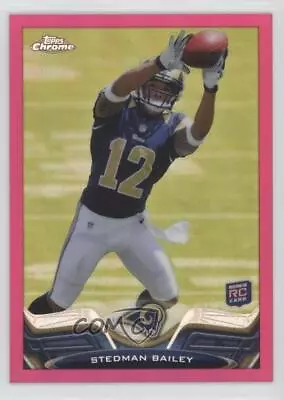 2013 Topps Chrome BCA Pink Refractor /399 Stedman Bailey #163 Rookie RC • $1.39