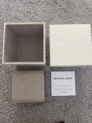 Michael Kors MK Empty Watch Box White With Cushion & Instructions • $14.99