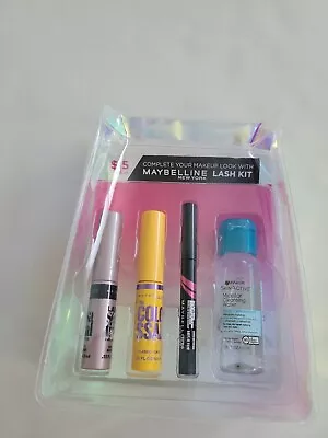 Maybelline New York Lash Kit (Eyeliner Mascara Micellar Water) Rare! • $12