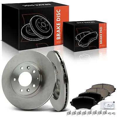 Front Side Disc Brake Rotor & Ceramic Brake Pad For Mazda MX-5 Miata 2006-2015 • $75.99