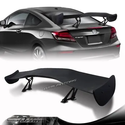 57  TYPE-1 Primer Black ABS Adjustable Trunk GT Style Spoiler Wing Universal • $98.99