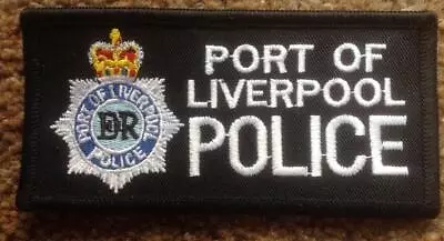 British   PORT OF LIVERPOOL POLICE  (Merseyside) Patch  Oblong Breast  Patch • £15.42