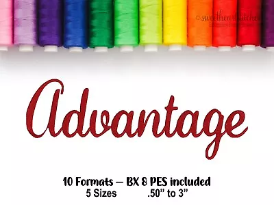 Advantage Machine Embroidery Font BX Ready Embroidery Download USB CD • $4.95